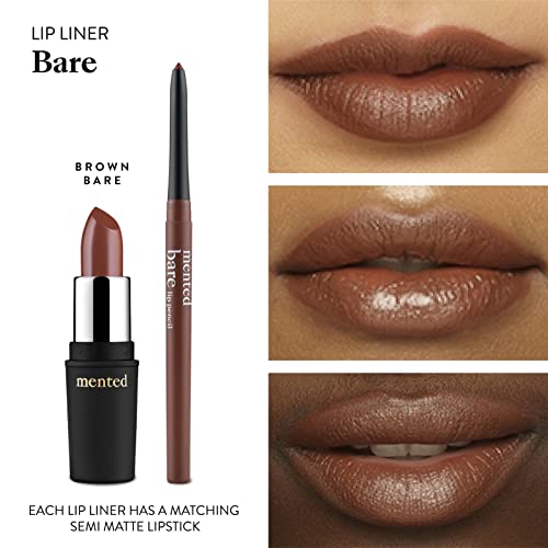 Mented Cosmetics Dark Brown Lip Liner Pencil, Waterproof Lip Liner Dark Brown Lip Pencil, Natural Lip Liner Dark Lip Liner Vegan Cruelty-Free Makeup, Matte Lip Liners For Women #TOP2