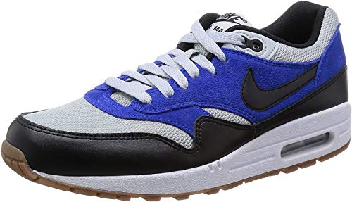Nike Men's Air Max 1 Essential Shoes, Grey Mist/Black/Lyon Blue, 8