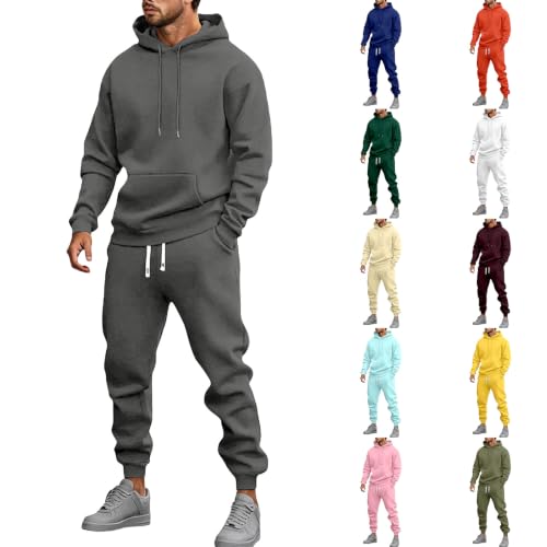 Houjibfa Mens Track Suits 2 Piece Set Hoodies And Baggy Joggers Sweatsuits - image 1