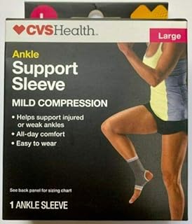 Ankle Support Sleeve Size Large CVS Brand