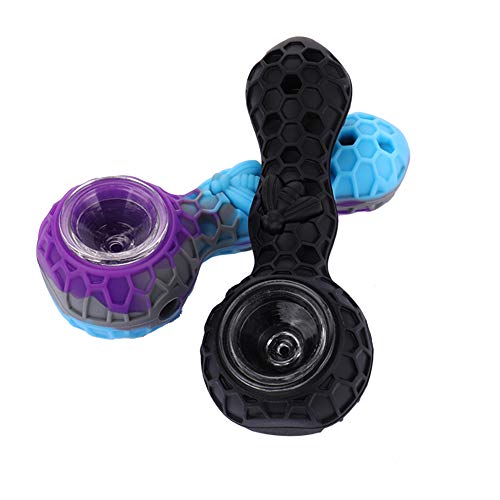 Portable Silicone Tools Set with Screen Filters (Purple and Black Set)