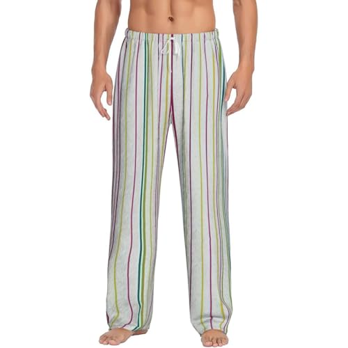 Pantalon de pyjama rayé pour hommes doux et respirant