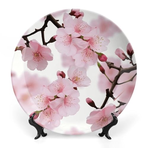 Plato decorativo de porcelana Cherry Blossom de 6 pulgadas miniatura 1