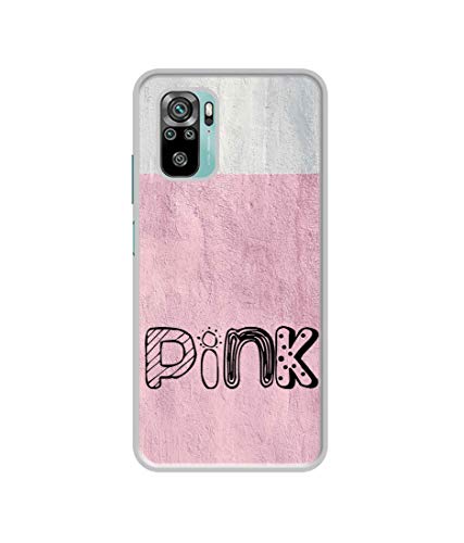 Image of Amazon Brand - Solimo Designer Pink UV Printed Soft Back Case Mobile Cover for Mi Redmi Note 10 / Note 10S
