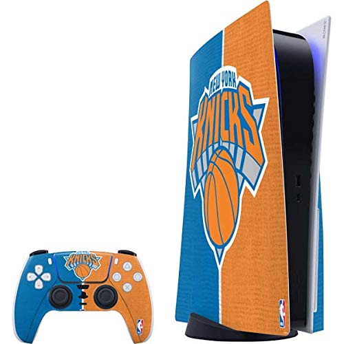 Skinit Decal Gaming Skin Compatible with PS5 Bundle - Officially Licensed NBA New York Knicks Canvas Design