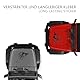 Longivia® 2 Stück Kompass Aufkleber verschiedene Größen (27x21cm oder 40x32cm) für Camper Wohnmobil Auto - Windrose Autoaufkleber mit Berge – Offroad 4x4 Sticker (Schwarz)