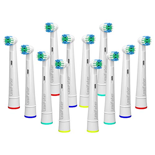 Replacement Brush Heads for Oral B, 12 Pcs of Sensitive Gum Care Electric Toothbrush Heads - Guarantee a beautiful and shining smile (4 Colors)