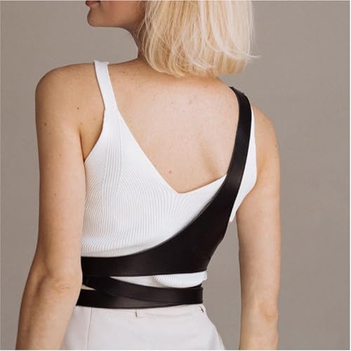 Punk Rock Belt Black Pu Leather Fashion Waist Belt Gothic Costume Cosplay Rave Accessory Waist Belts for Women2