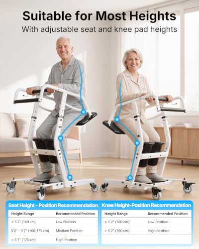 Image of PERLECARE Sit to Stand Lift for Elderly with Safety Belt and Casters