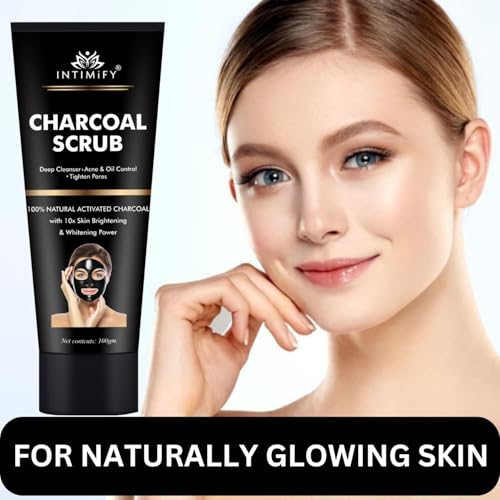 Image of INTIMIFY Charcoal Peel Off Mask | Removes Blackheads and Whiteheads | Tan Removal & Anti Pollution | For Men & Women (100 gm)