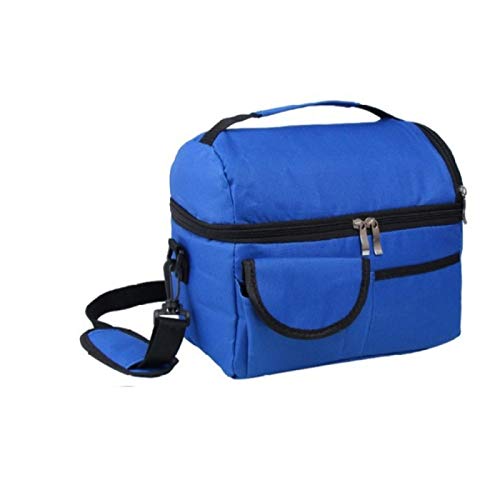 FHCSAO Sac Isotherme Repas, Sac Déjeuner Grande Capacité 8L, Sac à Manger Glaciere Isotherme,pour PiqueNique Barbecue Voyage Camping Plage Bureau Voiture.,Blue2