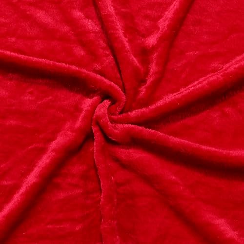 Image of Dream Living Premium Flannel Double Bed Winter Blanket | Winter Bedsheet AC Blanket |Reversible Lightweight 300 TC Cozy Soft for Bed, Sofa, Couch, Travel & Camping| 220X230 Cm - Maroon