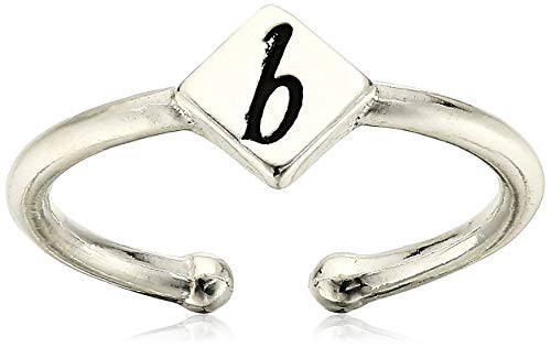 Alex and Ani Women s Initial B Adjustable Ring, Sterling Silver