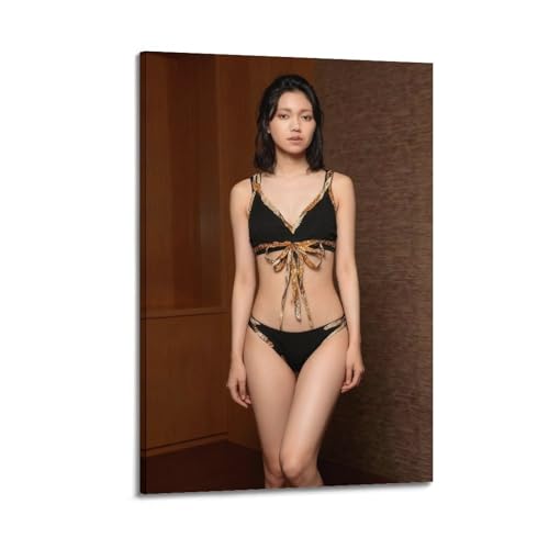 二階堂ふみ上品なポスターアート パネル壁画モダン スタイル リビング ルーム 寝室の部屋の装飾油絵12x18inch(30x45cm)