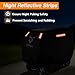 EVRBUL Mobility Scooter Cover Heavy Duty Waterproof 420D Outdoor Electric Scooter Cover Rain,UV, Dustproof with Reflective Strips Air Vents Windproof Buckles 57