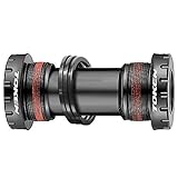 Token External Bottom Bracket English Threaded (BSA) to 24mm Crank for Road Bike/MTB (Black)