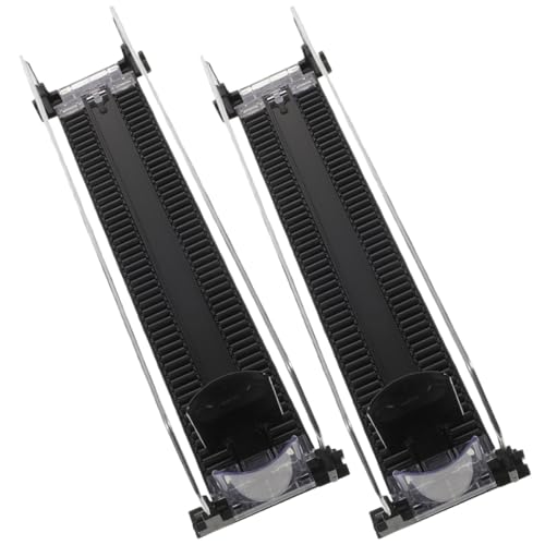 PRETYZOOM Empujador de Bebidas Automático para Nevera, 2 Piezas, 340-350 Mm, Plástico y Acero, Deslizador para Estantes de Bebidas en Supermercados y Tiendas, Organizador de Reposición