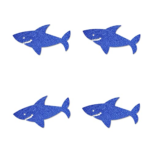 Shark Cut-outs, 12-Pack Table Topper Double-sided Birthday Baby Shower Party Decorations