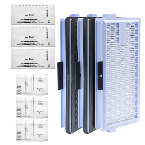 3 SF-HA 50 Filters + 3 Motorschutzfilter Alternative für SF-HA 50 kompatibel mit Miele Compact C1 C2 Complete C2 S8340 S4000 S5000 S6000 & S8000 Serie