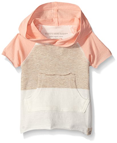 Burt's Bees Baby Girls' Organic Hooded Bold Stripe Tunic