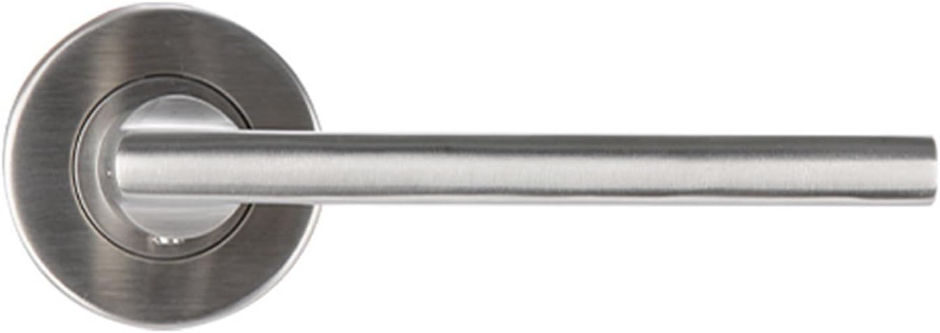 Stainless Steel Handle Lock Bedroom Split Lock Silent Lock Indoor Wooden Door Lock Bathroom Passage Door Anti-Theft Door Lock(Mirror Light)