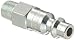 Dixon Valve DCP2101 Steel Air Chief Industrial Interchange Air Fitting, Quick-Connect Plug, 1/4" Coupler x 1/8" NPT Male Thread, 37 CFM Flow Rating