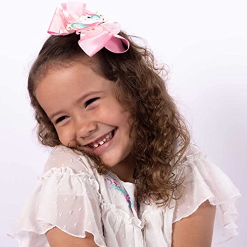 Presilha Popidi Infantil Menina Laço Unicórnio Maior 17.03 (Unico, Rosa)