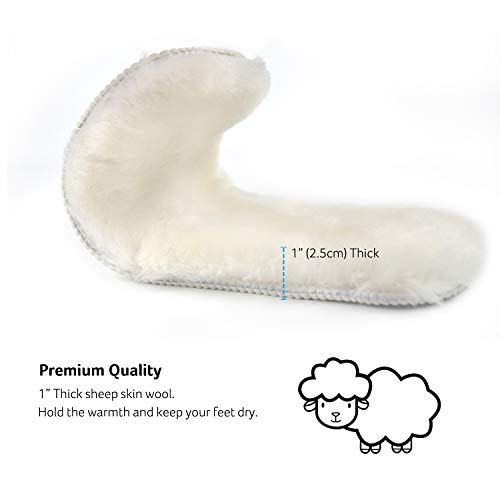 Plantillas de piel de oveja para hombre y mujer, gruesas y suaves miniatura 4