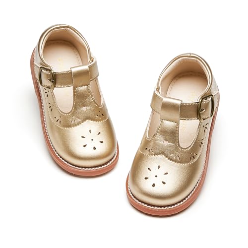 Image of PHIRAMIN Toddler Girl Mary Jane Dress Shoes-Little Girl School Uniform Shoes for Wedding Party