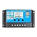 YoBuyBuy Régulateur intelligent de contrôleur de charge solaire PWM avec contrôleur de batterie de panneau solaire à double écran LCD USB