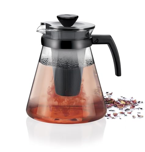 Tescoma 646624 Teo Teiera con Filtro, Vetro, 1.7 L