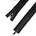 Produktbild Telliswelt 2 Wege Reißverschluss - schwarz - mit beidseitiger Öffnung - breite Kunststoffzähne - praktisch - 3,3 cm breit - 80 cm lang