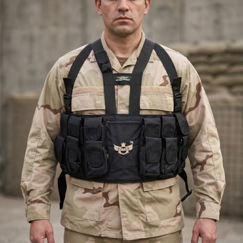 Image of Azad tactical vest for ary with stuff oragnizer and poches
