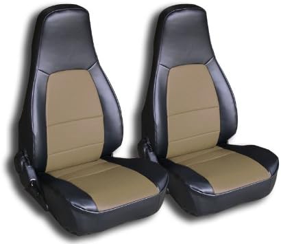 Miniatura 5 de 1990-1997 Mazda Miata Funda de asiento delantero de piel sintética negra