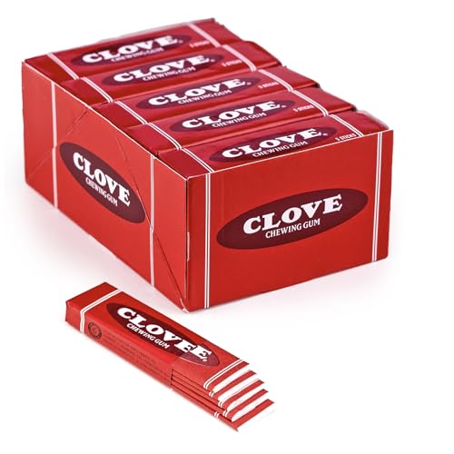 Gerrit’s 20 Count Clove Gum Pack– Vintage Clove Chewing Gum Bulk Pack with Bold Spice Flavor...