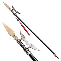 LQZJG Metallspeer, aus dem Alten China, Der Tag des Bildes Halberde, einfarbig, 147 cm, Sammlung, Geschenk geben