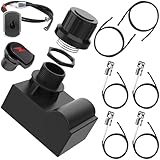 G511-0055-W1 Ignition for Charbroil Grill Ignitor Replacement Kit, Electronic Ignition Module and 2 Push Grill Igniters Button with Wires for Charbroil Surefire Ignition Systems, 4 Outlets