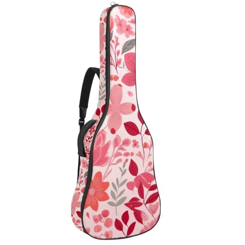 Sac pour guitare acoustique universel 101-106 cm floral rose