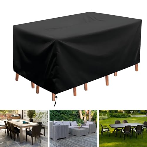 Bâche salon de jardin rectangulaire 270x180 housse imperméable 420D - 2