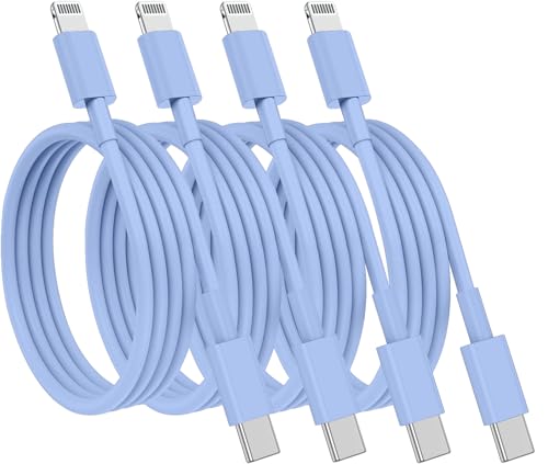 Câble de charge rapide USB-C pour iPhone 14 Pro Max pack de 4 câbles Lightning robustes