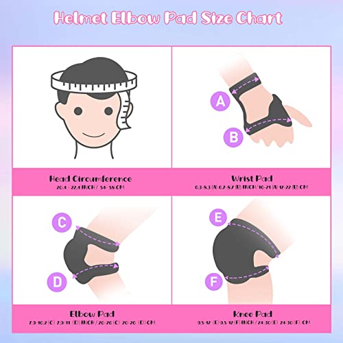 image for SAMIT Kids Bike Helmet Adjustable, Knee Elbow Wrist Pads Set for Youth
