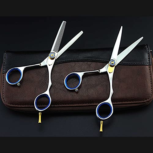 Nożyczki do włosów Silver Cutting Professional Tesoura Salon fryzjerski Produkty do stylizacji Narzędzia do salonu fryzjerskiego (kolor: Zestaw z torbą) (cięcie Nie
