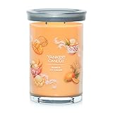 Yankee Candle Mango Ice Cream Scented, Signature 20oz Large Tumbler 2-Wick Candle, Over 60 Hours of Burn Time
