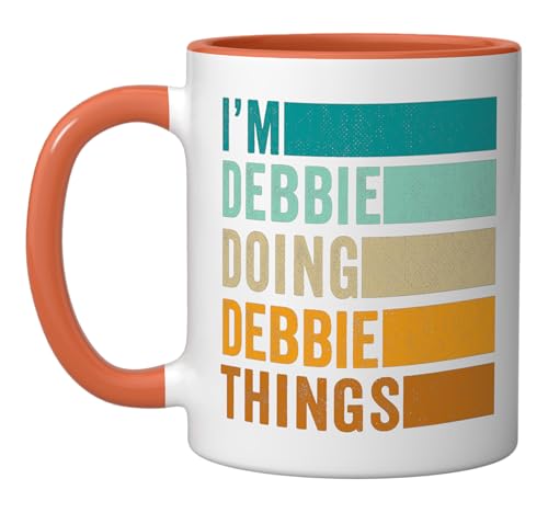 Taza cerámica divertida con nombre personalizado, 11 oz miniatura 1