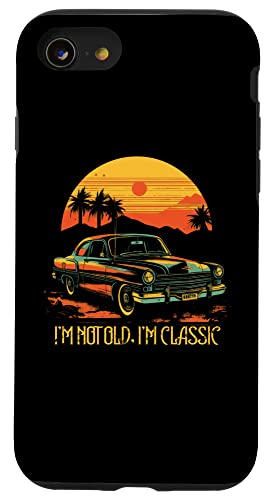 I'm Not Old I'm a Classic �r���e�[�W�J�[ �a���� ���̓� �X�}�z�P�[�X iPhone SE (2020) / 7 / 8 �p