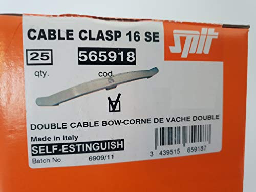 Agrafe de fixation double version feu pour sécuriser les tubes par 25 - 2
