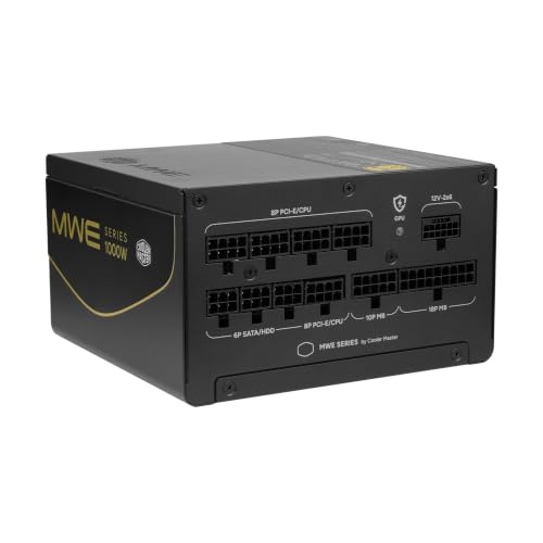 Image of Cooler Master MWE V4 1000W Power Supply, PCIe 5.1 Ready, GPU Shield