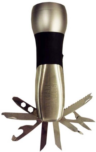 Deluxe All-In-One Multi Tool 9-LED Super Bright Flashlight + 1 Red LED