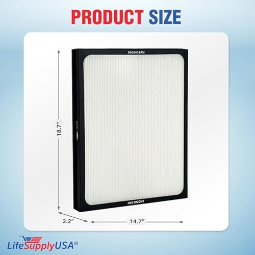Classic 200/300 Series HEPA Filter Replacement Compatible with Blueair Air Purifier Models 201, 203, 205, 215B, 250E, 270E, 303 by LifeSupplyUSA
