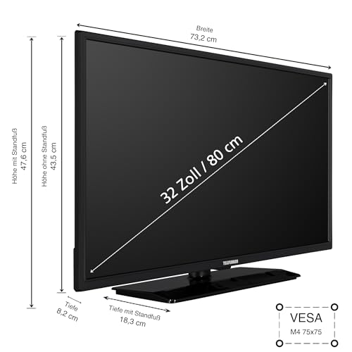 TELEFUNKEN Android TV 32 Zoll Fernseher (HD Smart TV, HDR, Triple-Tuner, Bluetooth) D32H554X2CWII – Bild 4